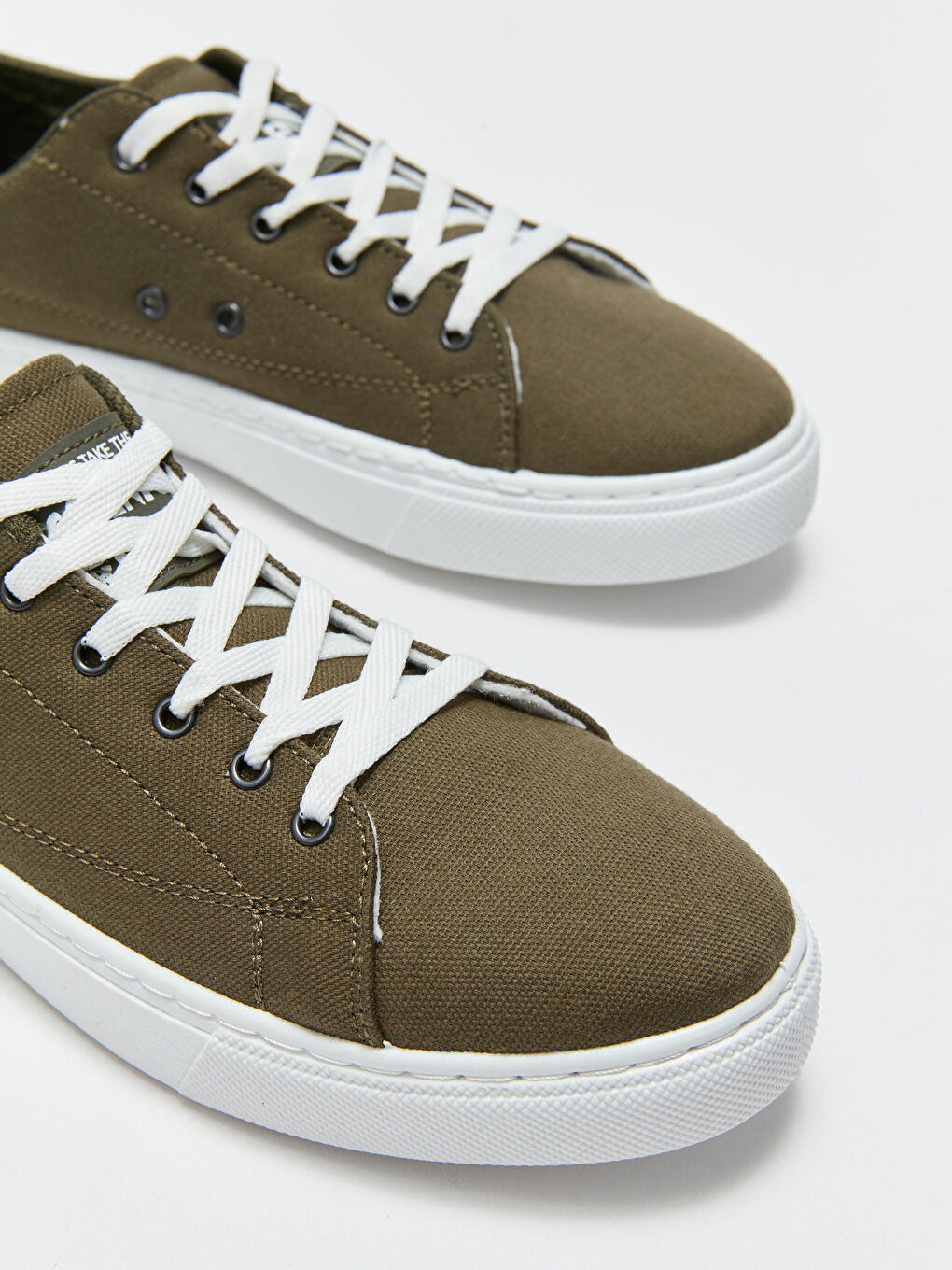 Haki Bağcıklı Erkek Spor Ayakkabı-2