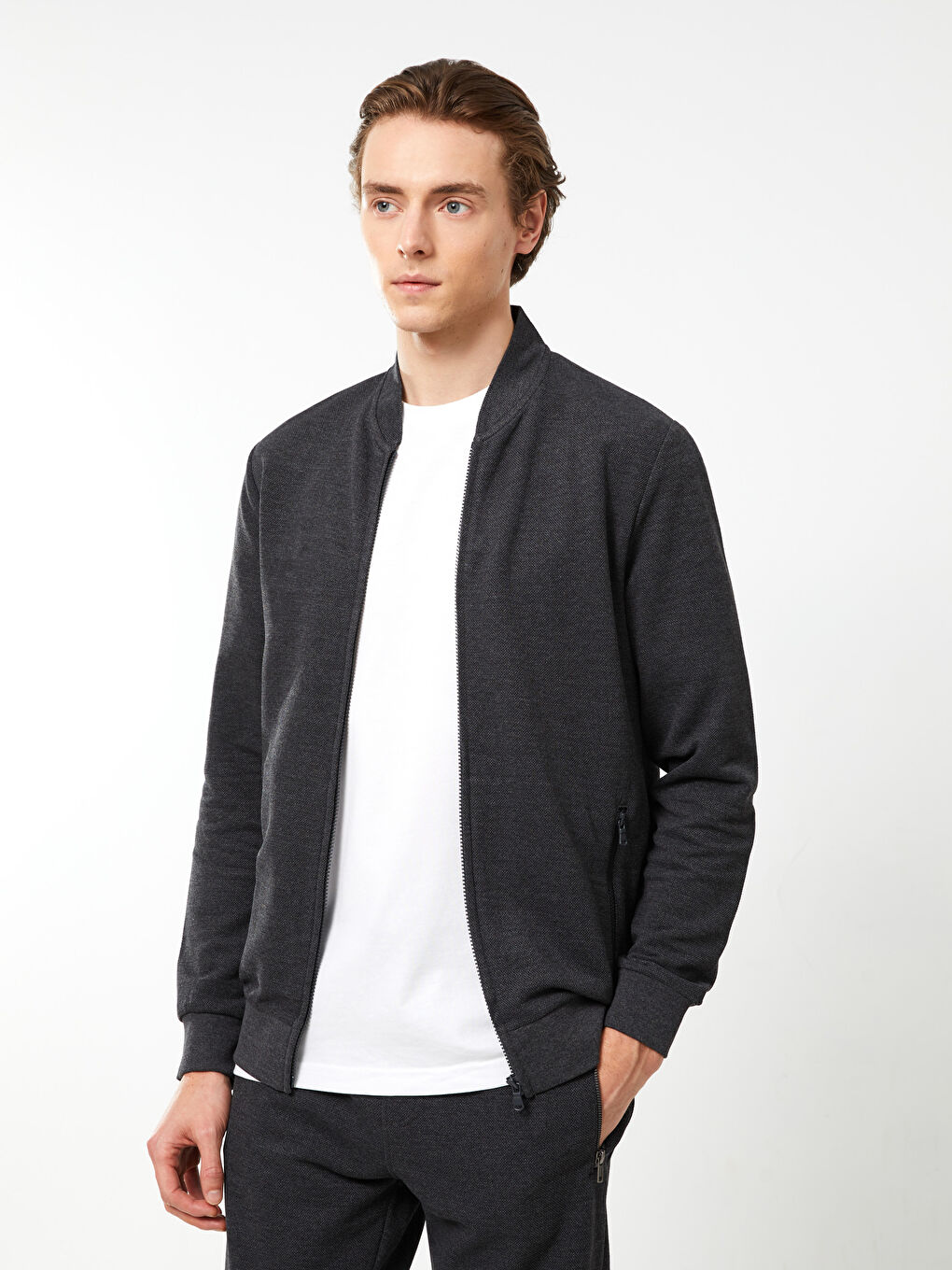 جاكت كلية كم طويل للرجال بقصة عادية-1