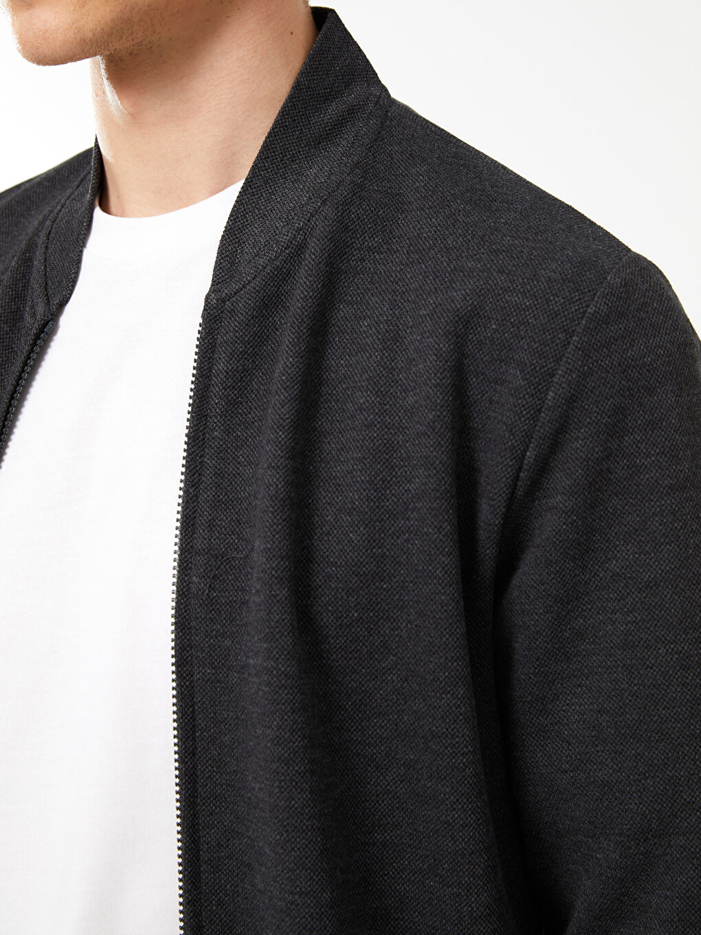 جاكت كلية كم طويل للرجال بقصة عادية-3