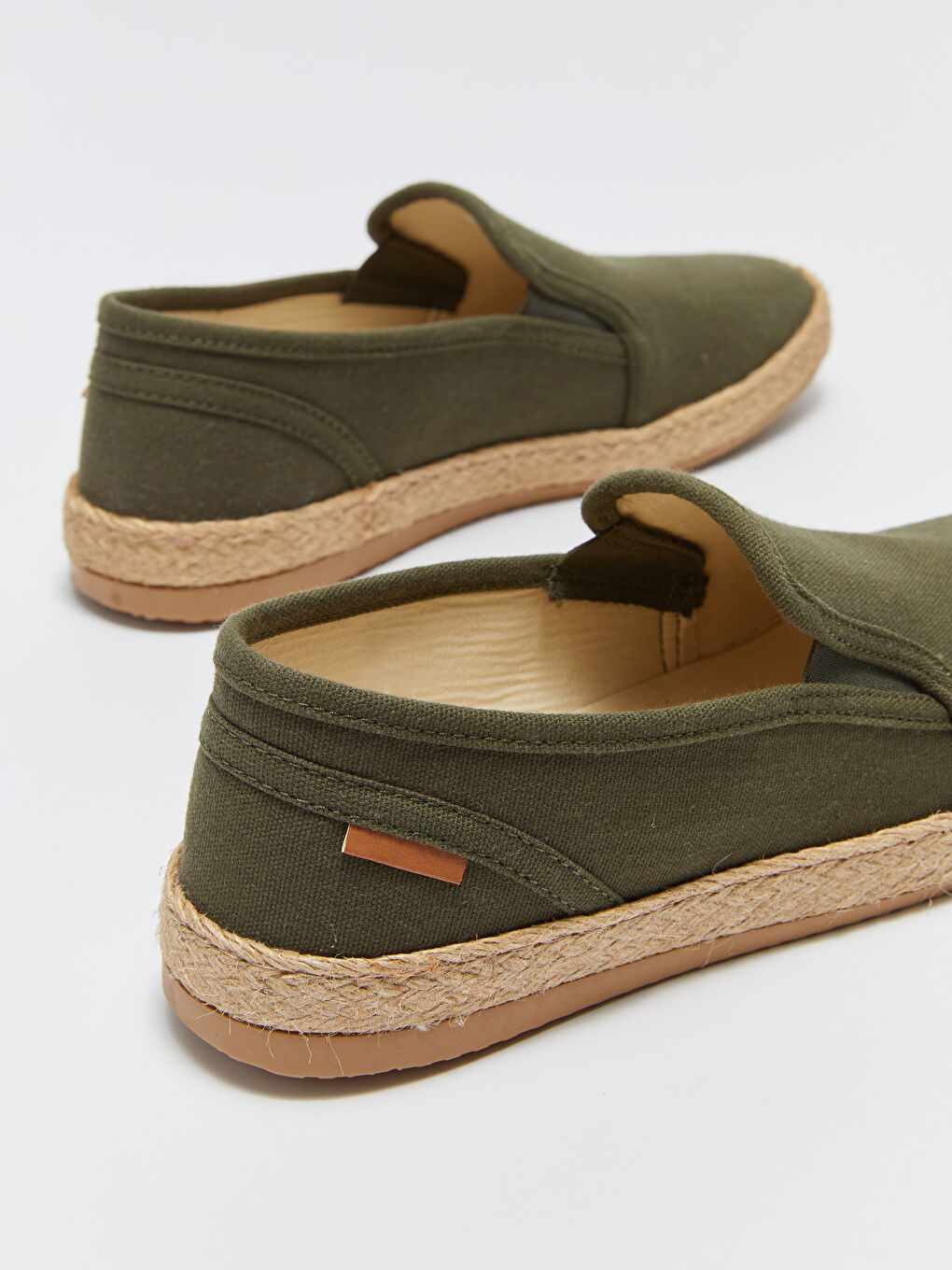 LCW STEPS Haki Hasır Tabanlı Erkek Espadril Ayakkabı - 4