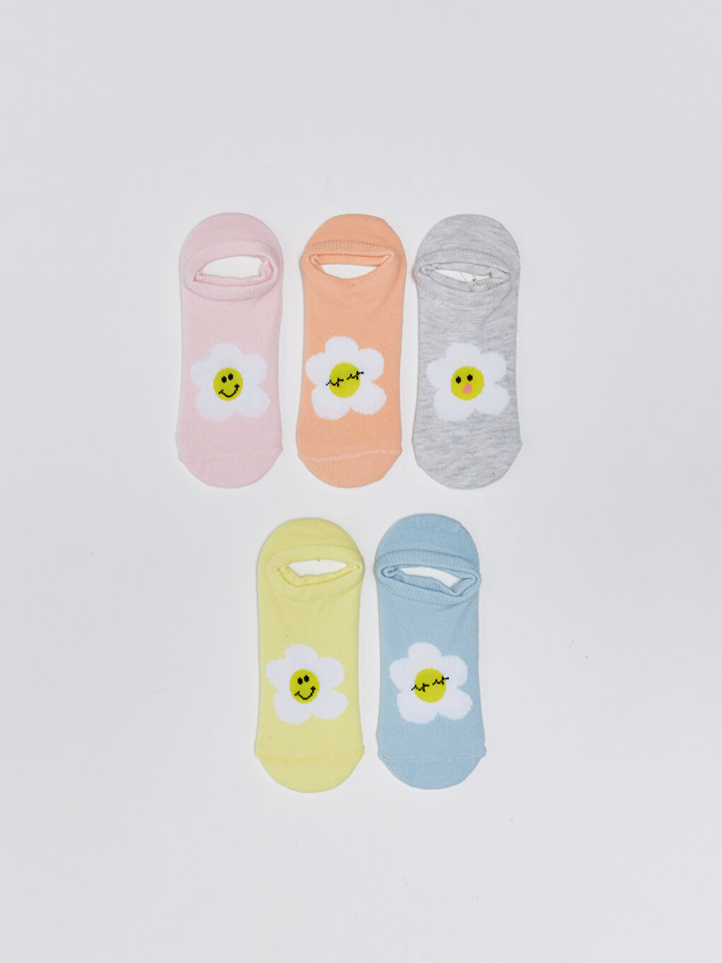 Chaussettes d'entraînement À motifs pour Filles Lot de 5 pièces-1