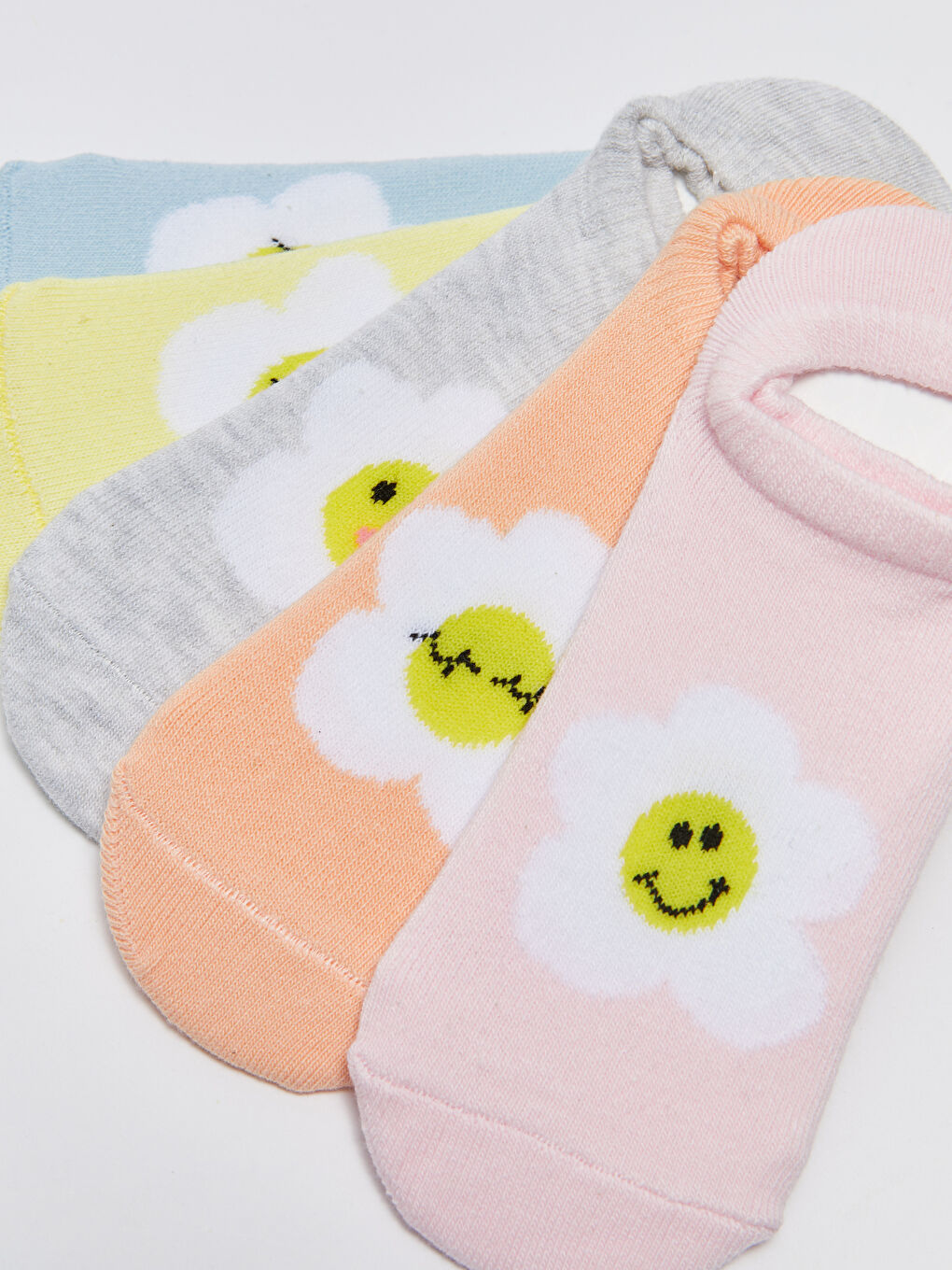 Chaussettes d'entraînement À motifs pour Filles Lot de 5 pièces-2