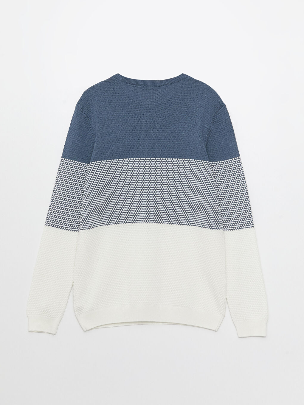 LCW Vision Rundhalsausschnitt Langarm Farbblock Herren Strickpullover -S31244Z8-J0M