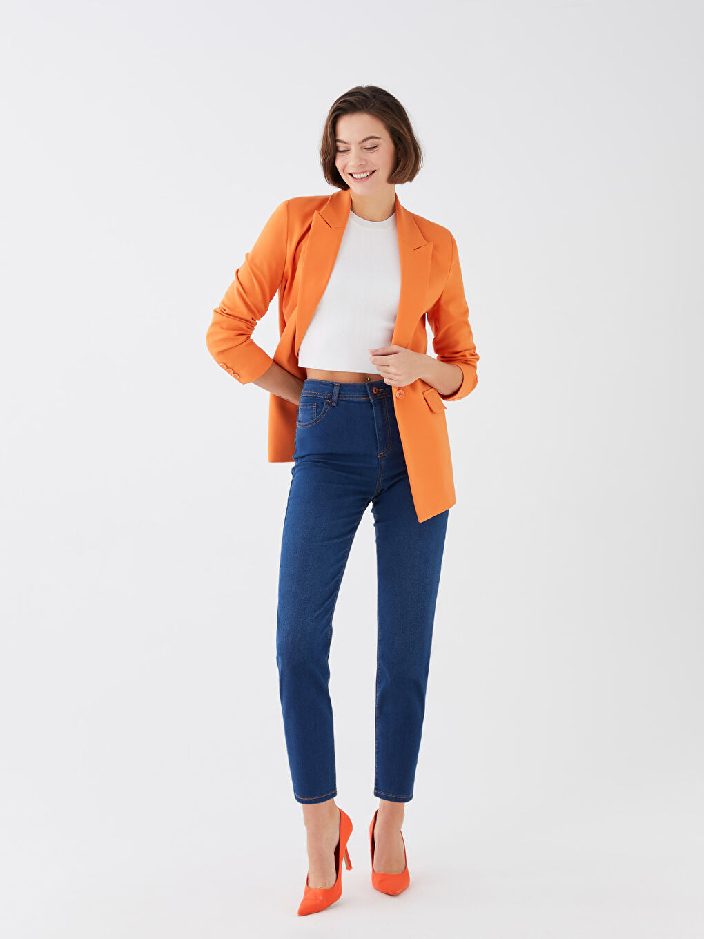 LC Waikiki Ženske farmerke visokog struka slim fit -S31252Z8-H45