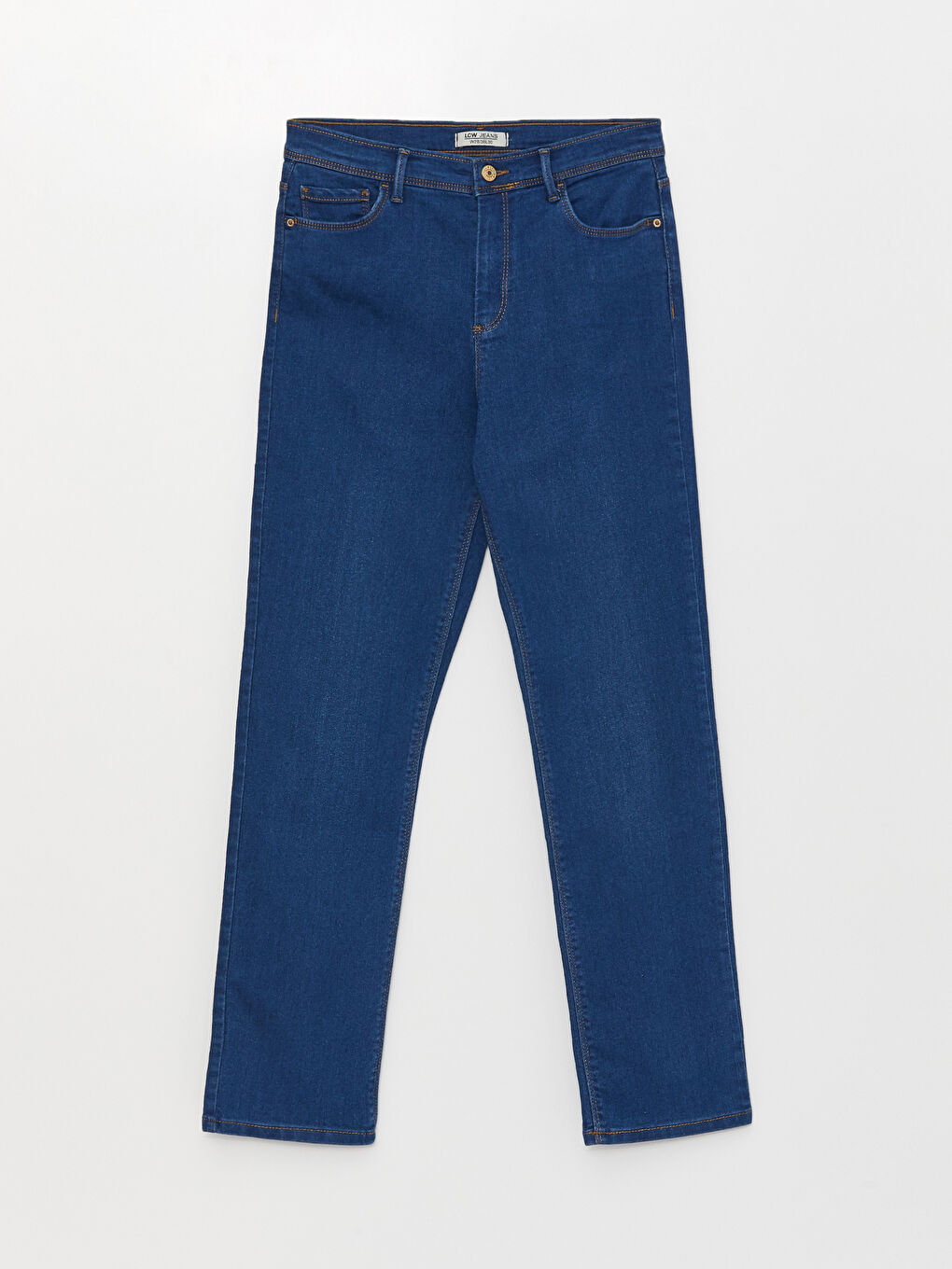 Women's High Waisted Slim Fit Regular Denim Trousers -S31256Z8-H45