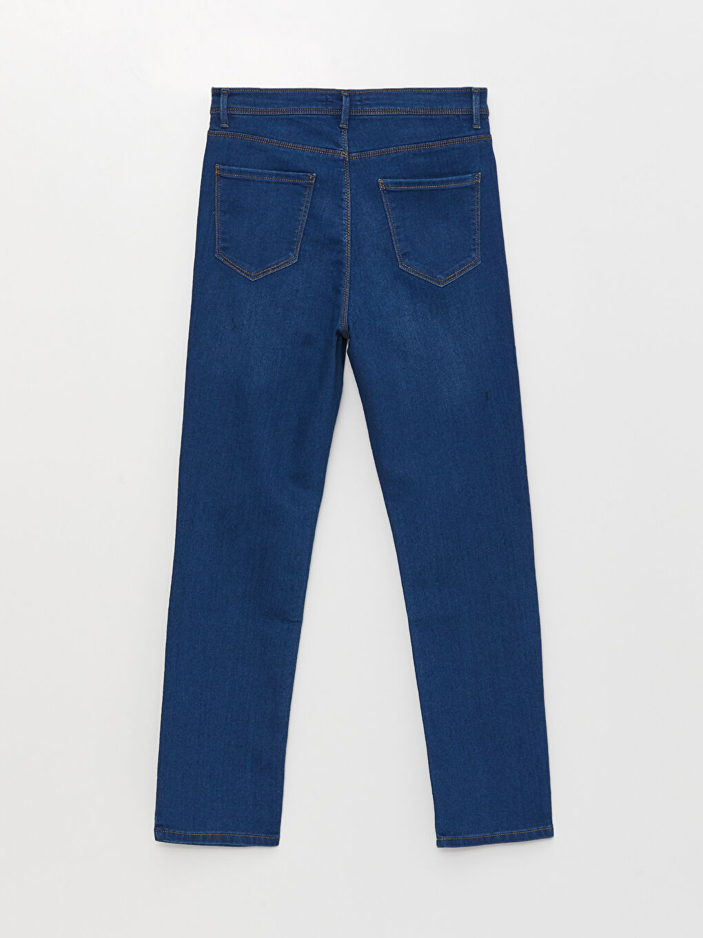Women's High Waisted Slim Fit Regular Denim Trousers -S31256Z8-H45