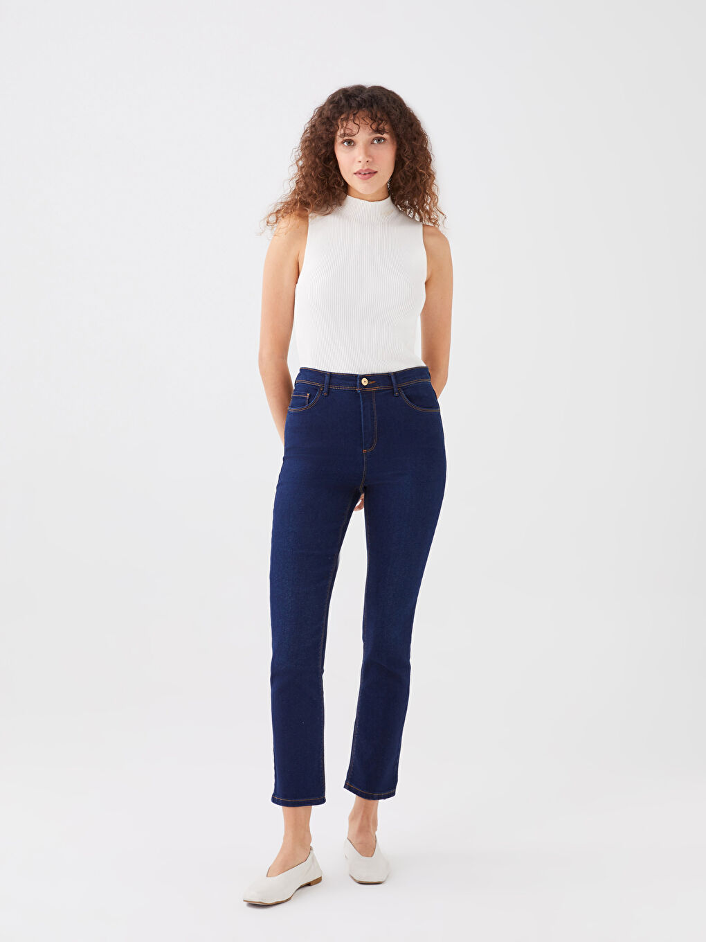LCWAIKIKI Basic High Waist Slim Fit Women's Jeans -S31258Z8-309