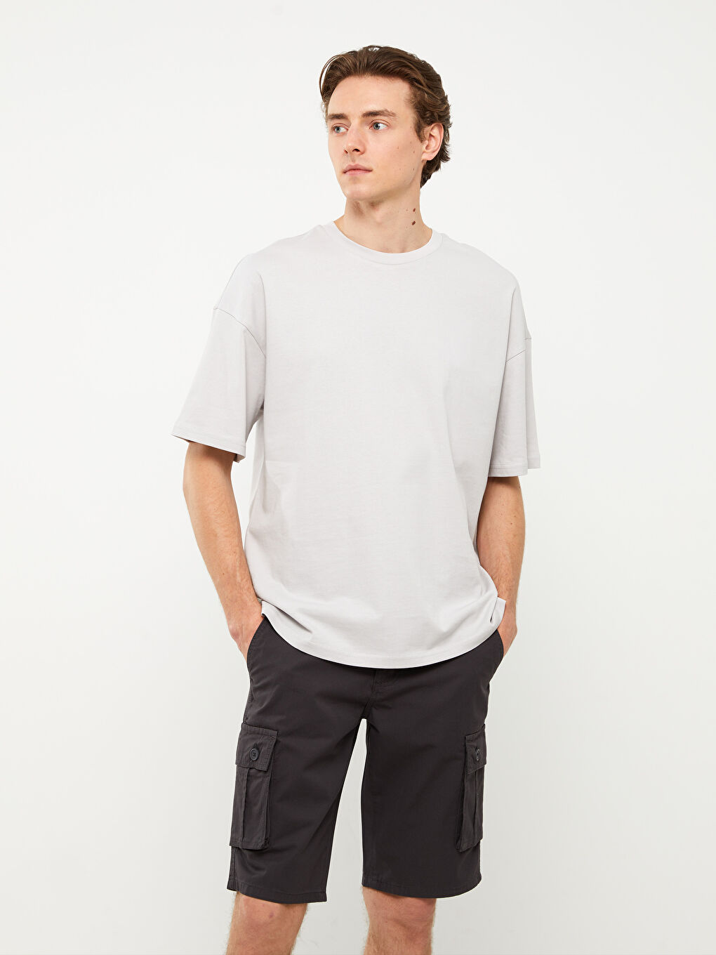 Standard Fit Men's Bermuda Shorts -S31278Z8-SEH
