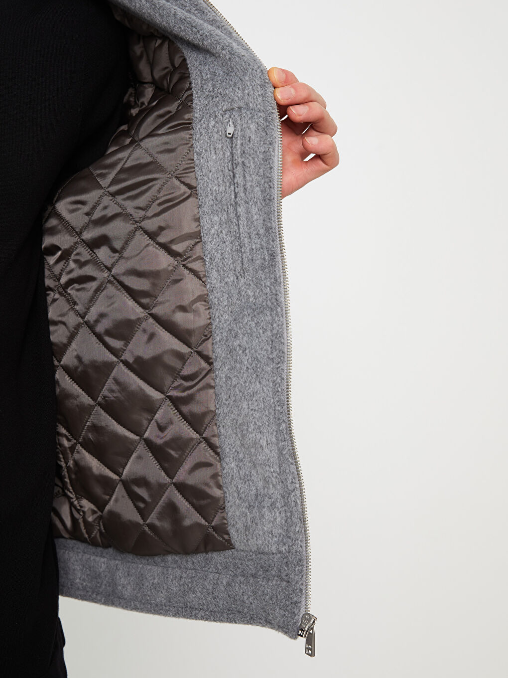 Palton Cachet Slim Fit Guler de Cămașă pentru Bărbați-3