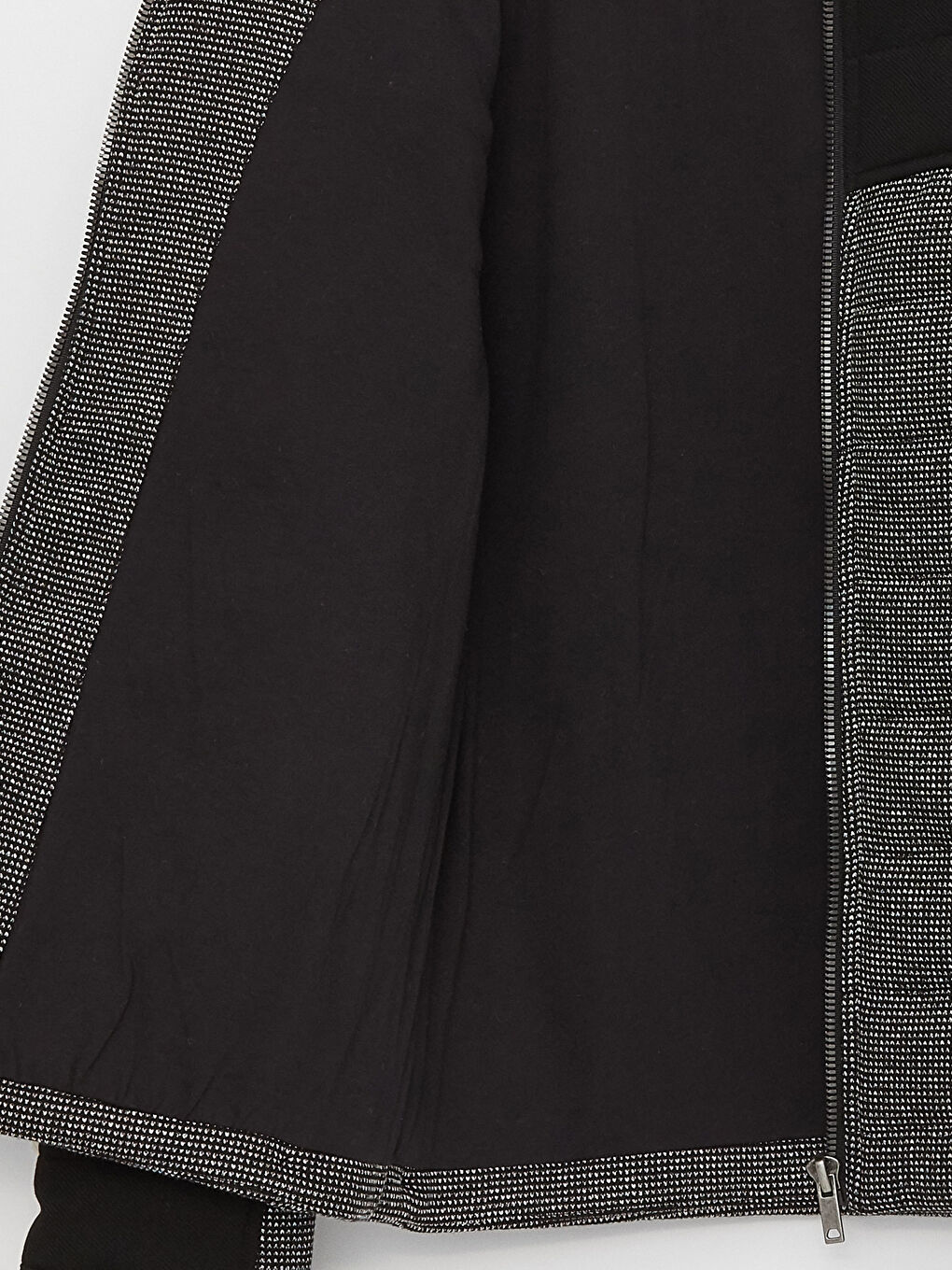 Siyah Slim Fit Dik Yaka Erkek Şişme Mont-7