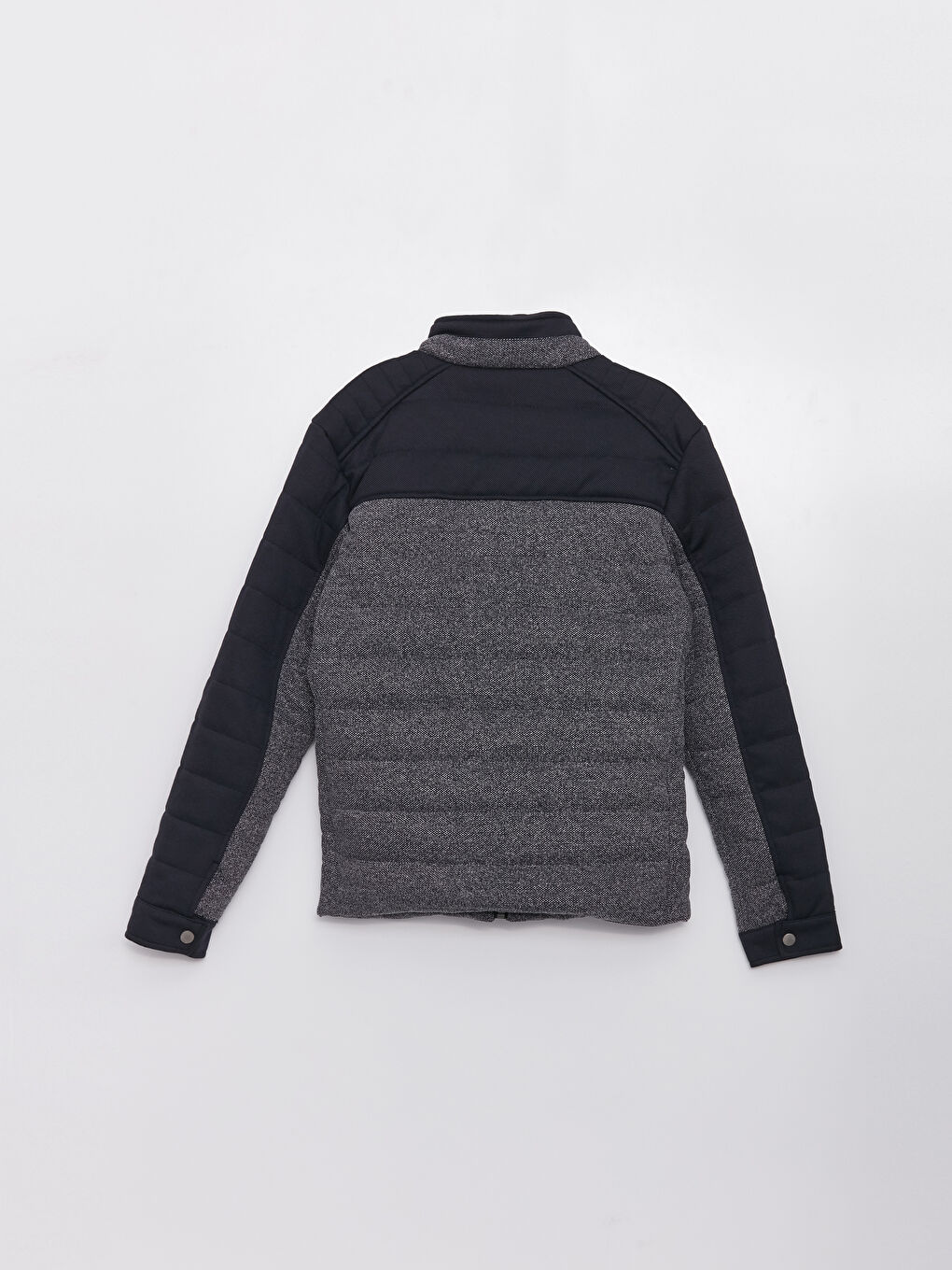 Lacivert Slim Fit Dik Yaka Erkek Şişme Mont-6