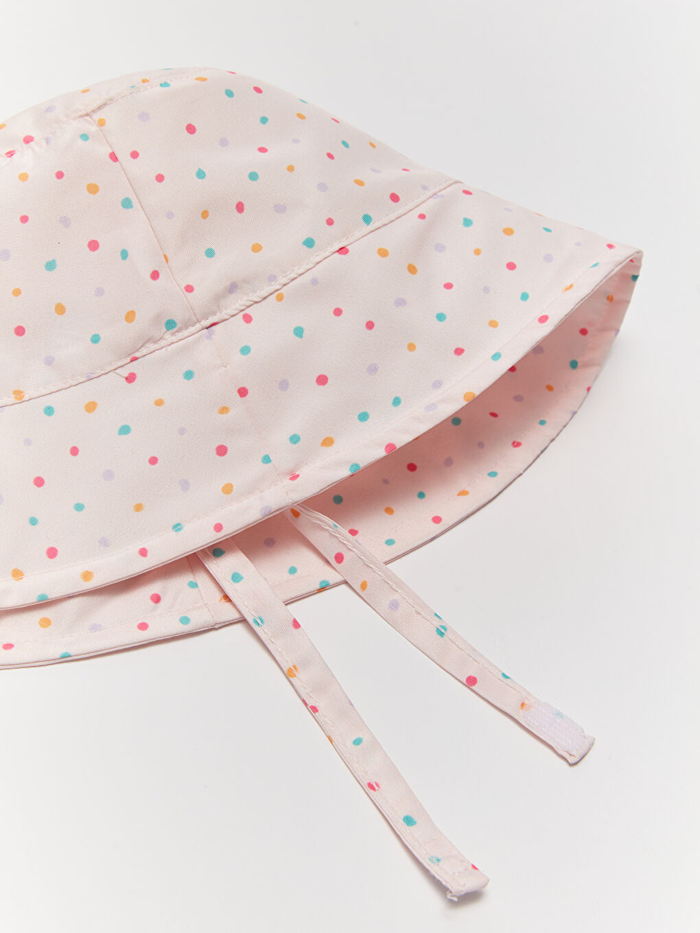 Patterned Cotton Baby Girl Hat-2