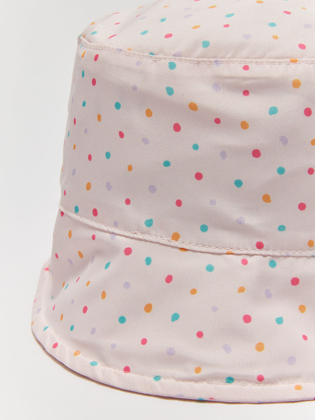 Patterned Cotton Baby Girl Hat-3