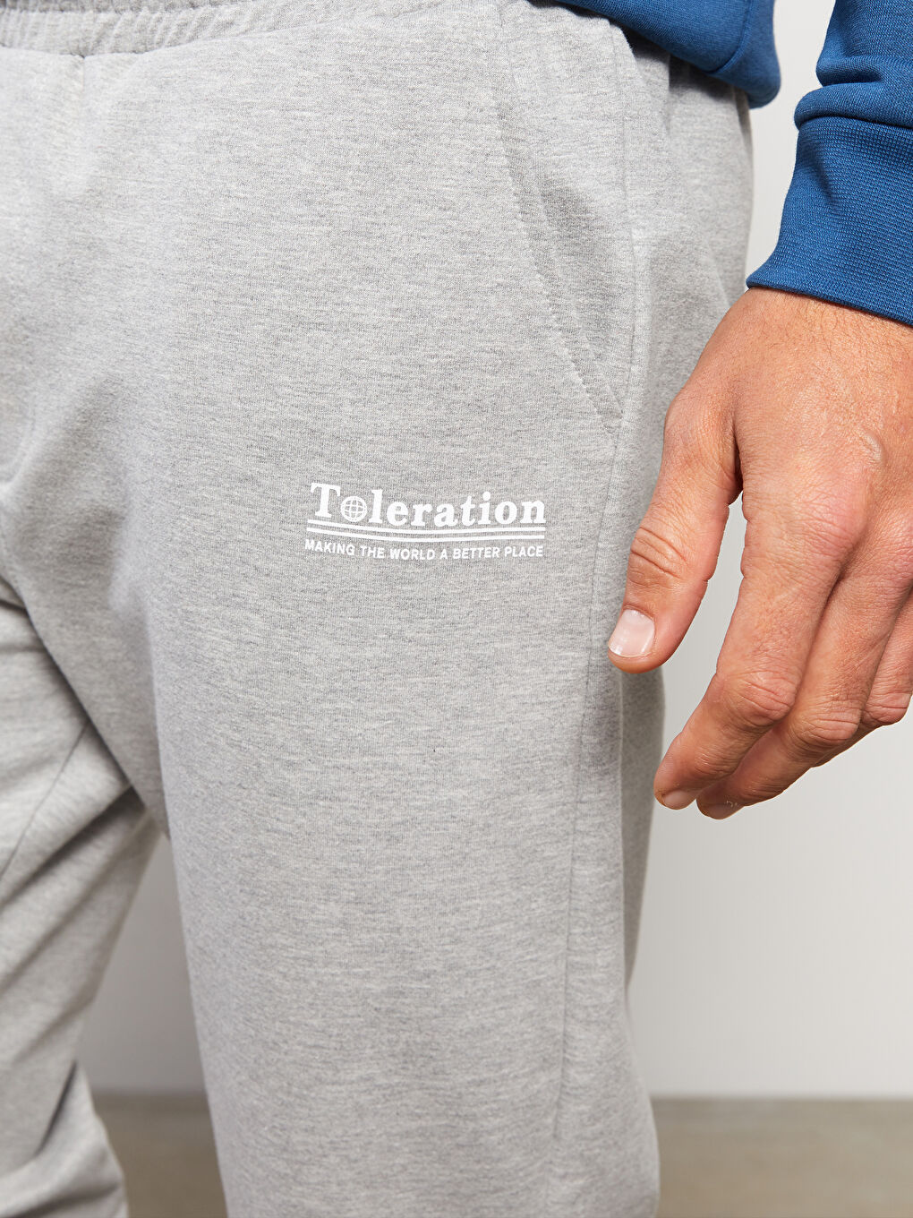 بنطلون رياضي بقصة عادية - للرجال-2