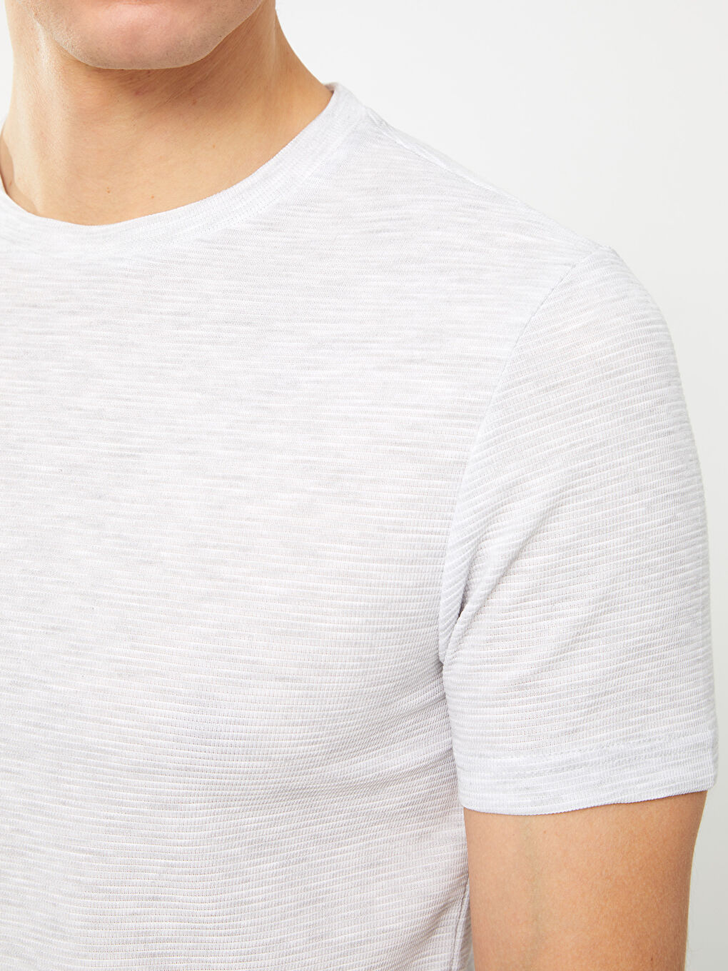 მრგვალი საყელო მოკლე სახელო მამაკაცის მაისური-3