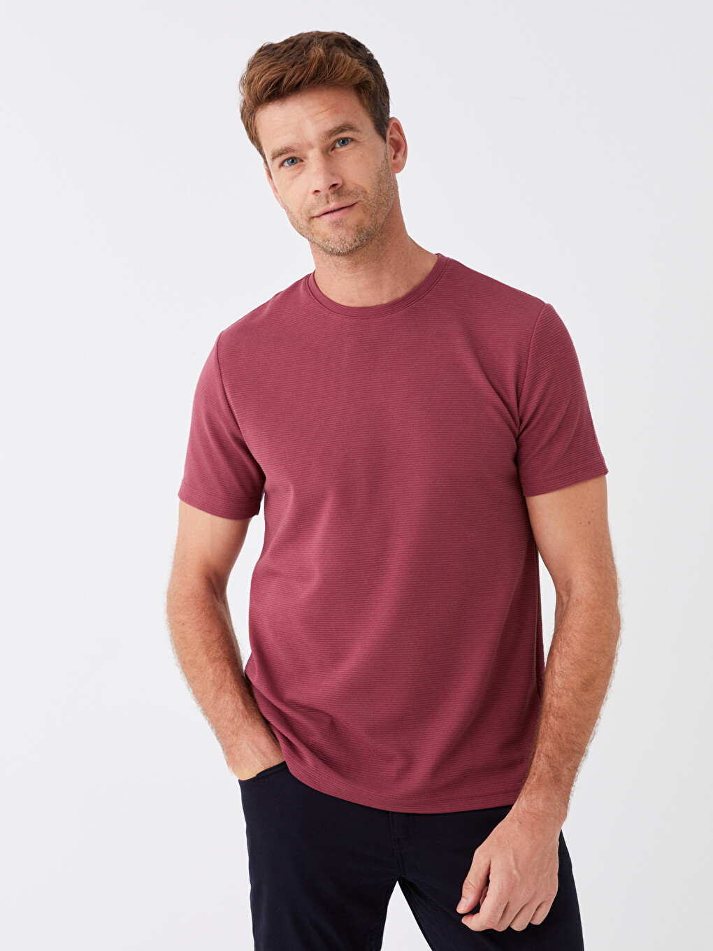 Crew Neck Short Sleeve Men's T-shirt