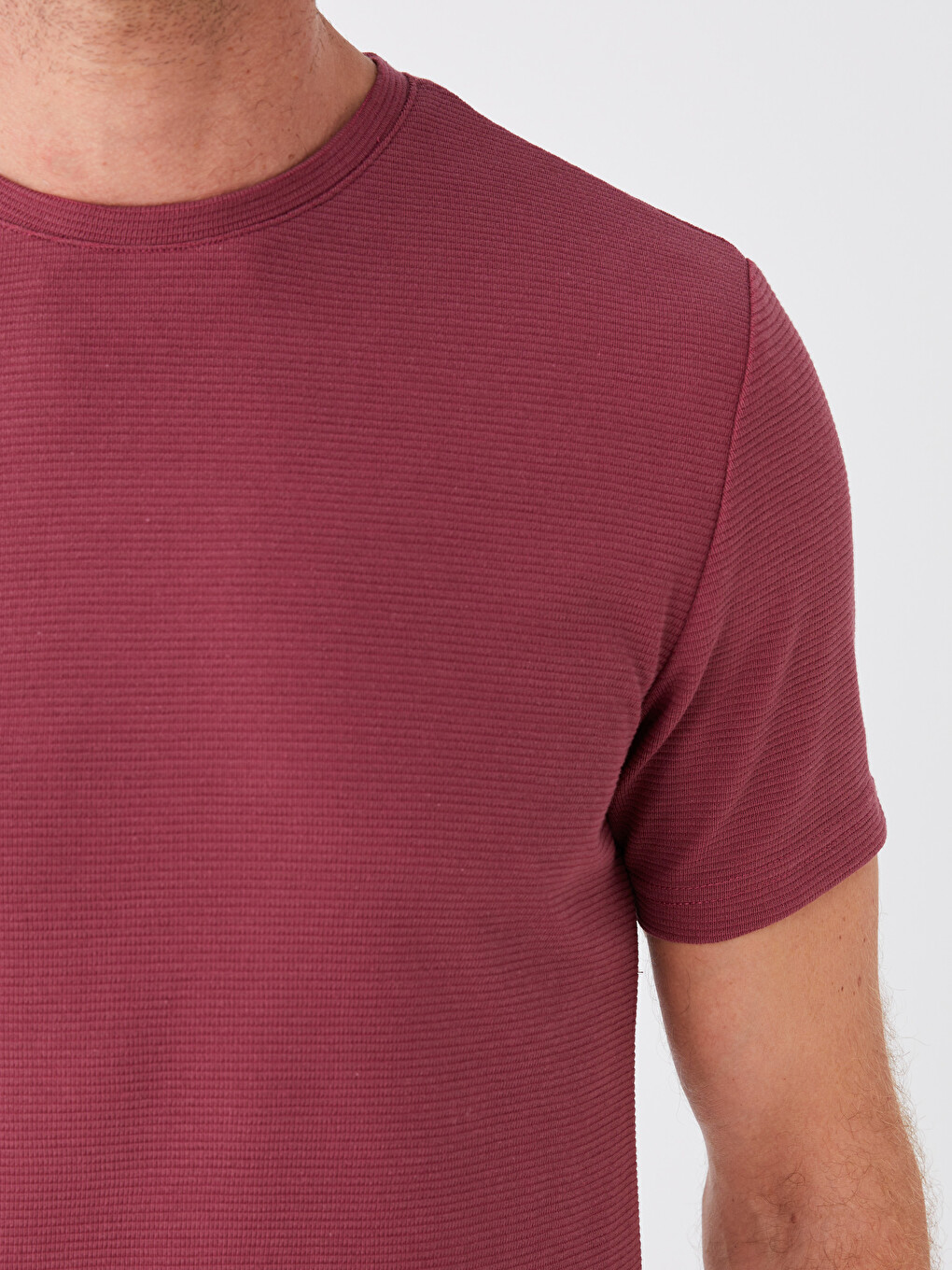 Crew Neck Short Sleeve Men's T-shirt-3