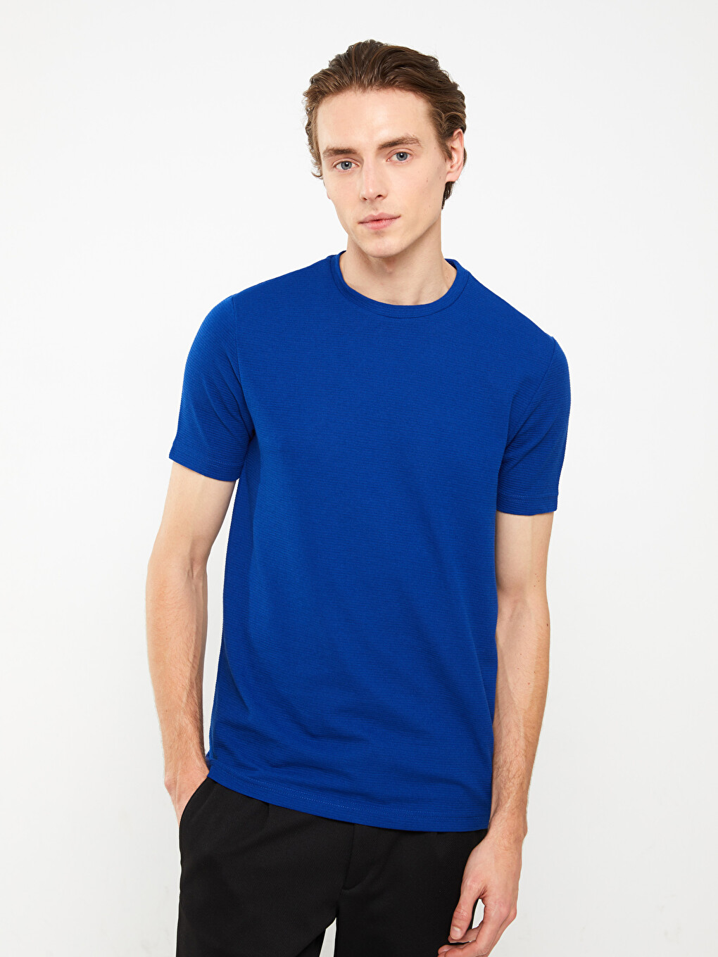Crew Neck Short Sleeve Men's T-shirt-1