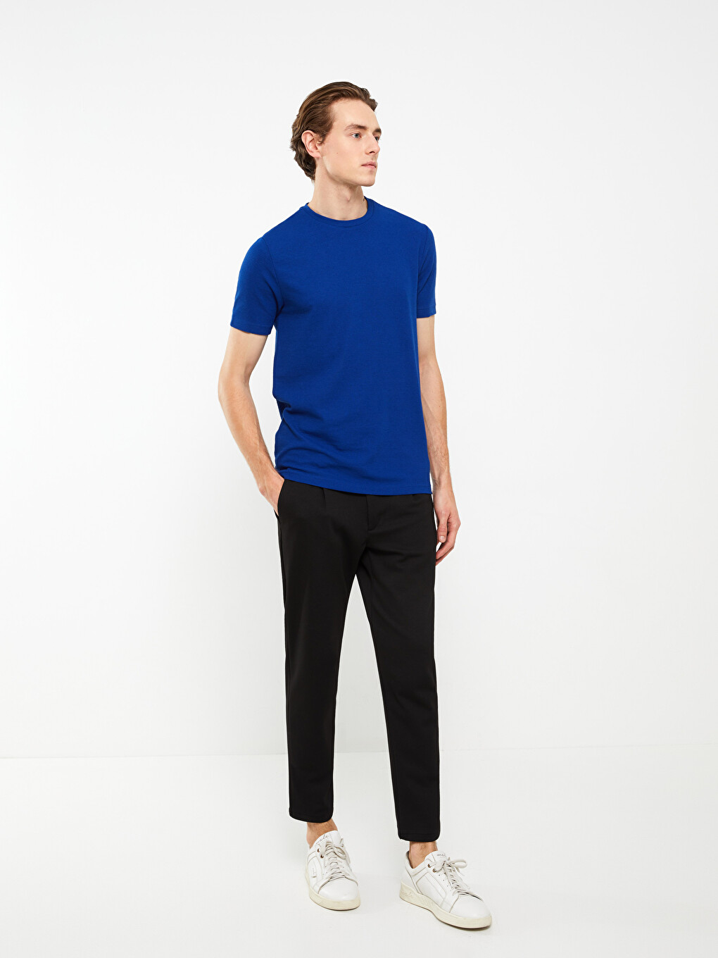 Crew Neck Short Sleeve Men's T-shirt-2