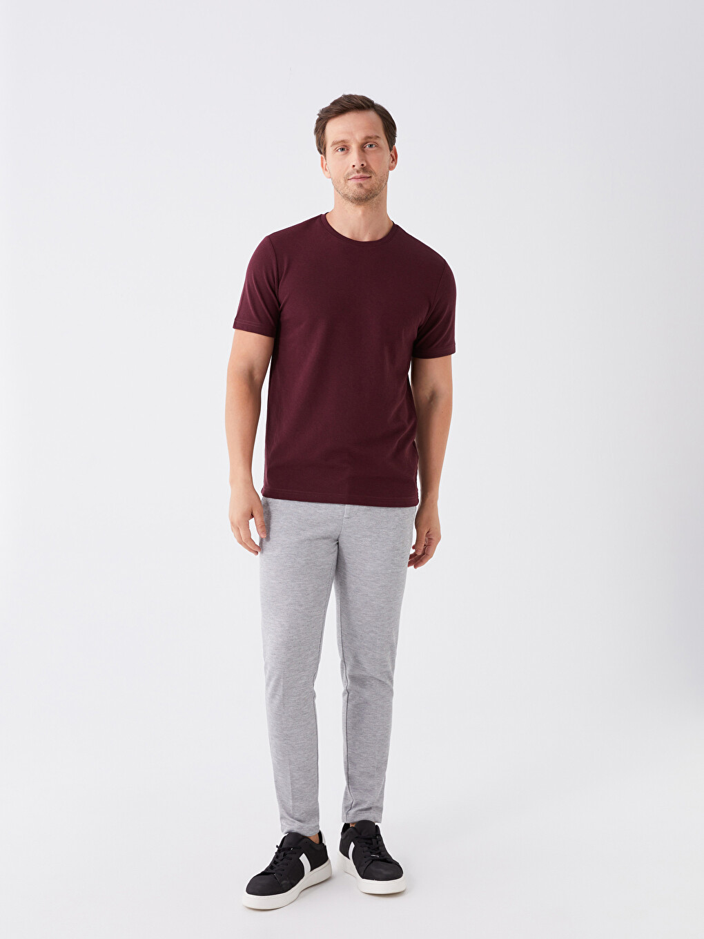 Crew Neck Short Sleeve Men's T-shirt-2