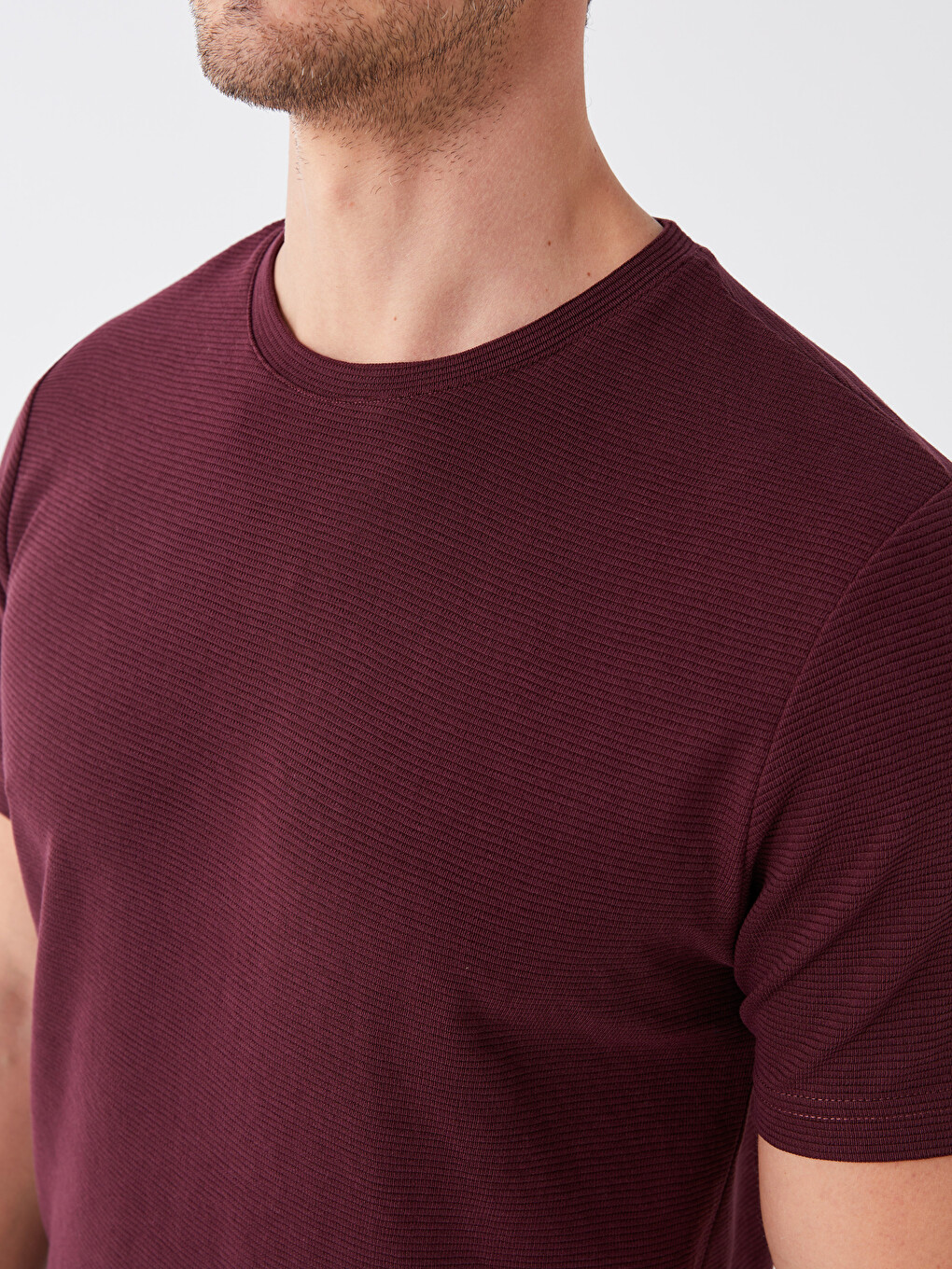 Crew Neck Short Sleeve Men's T-shirt-3