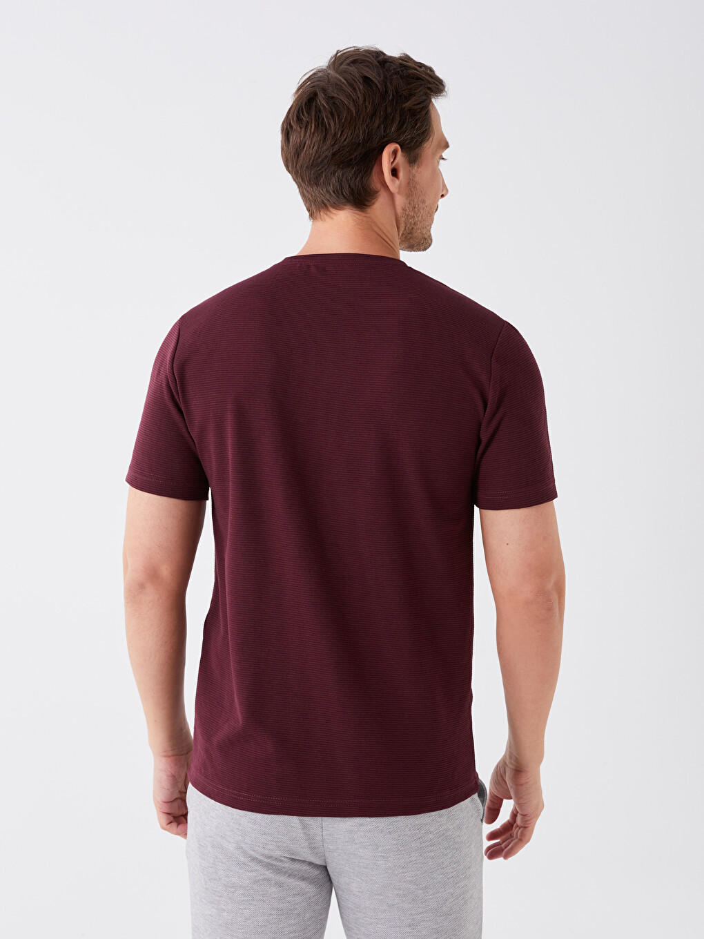 Crew Neck Short Sleeve Men's T-shirt-4