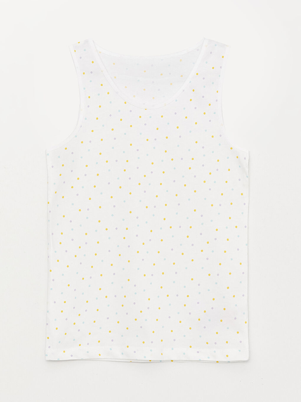 ياقة دائرية قميص داخلي مطبوع بناتي - مجموعتين-2