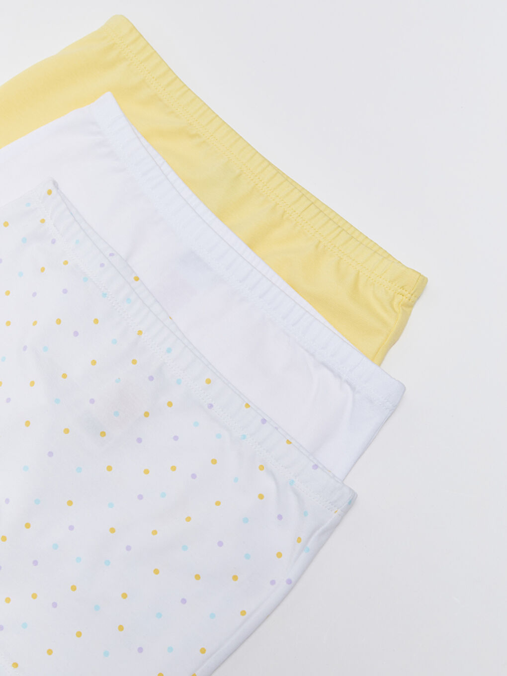 Beyaz Baskılı Kız Çocuk Boxer 3'lü-2