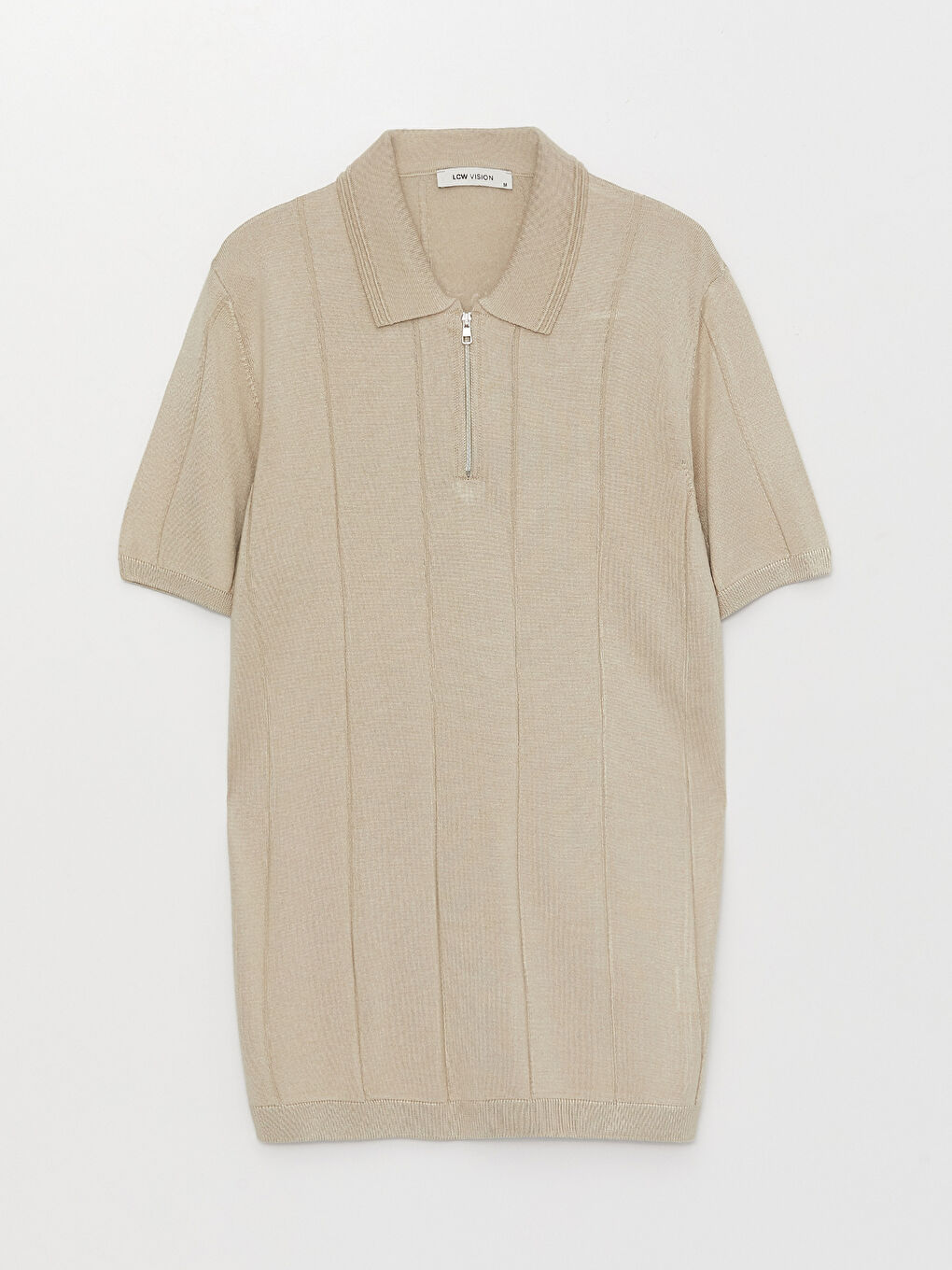 LCW Vision Polo Neck Short Sleeve Striped Men's Knitwear Sweater -S31369Z8-L8Q