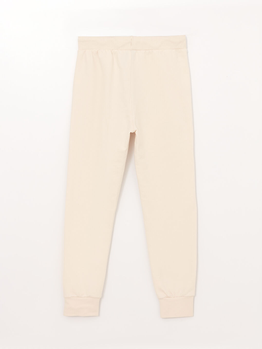 Bej Beli Lastikli Basic Erkek Çocuk Jogger Eşofman Altı-1