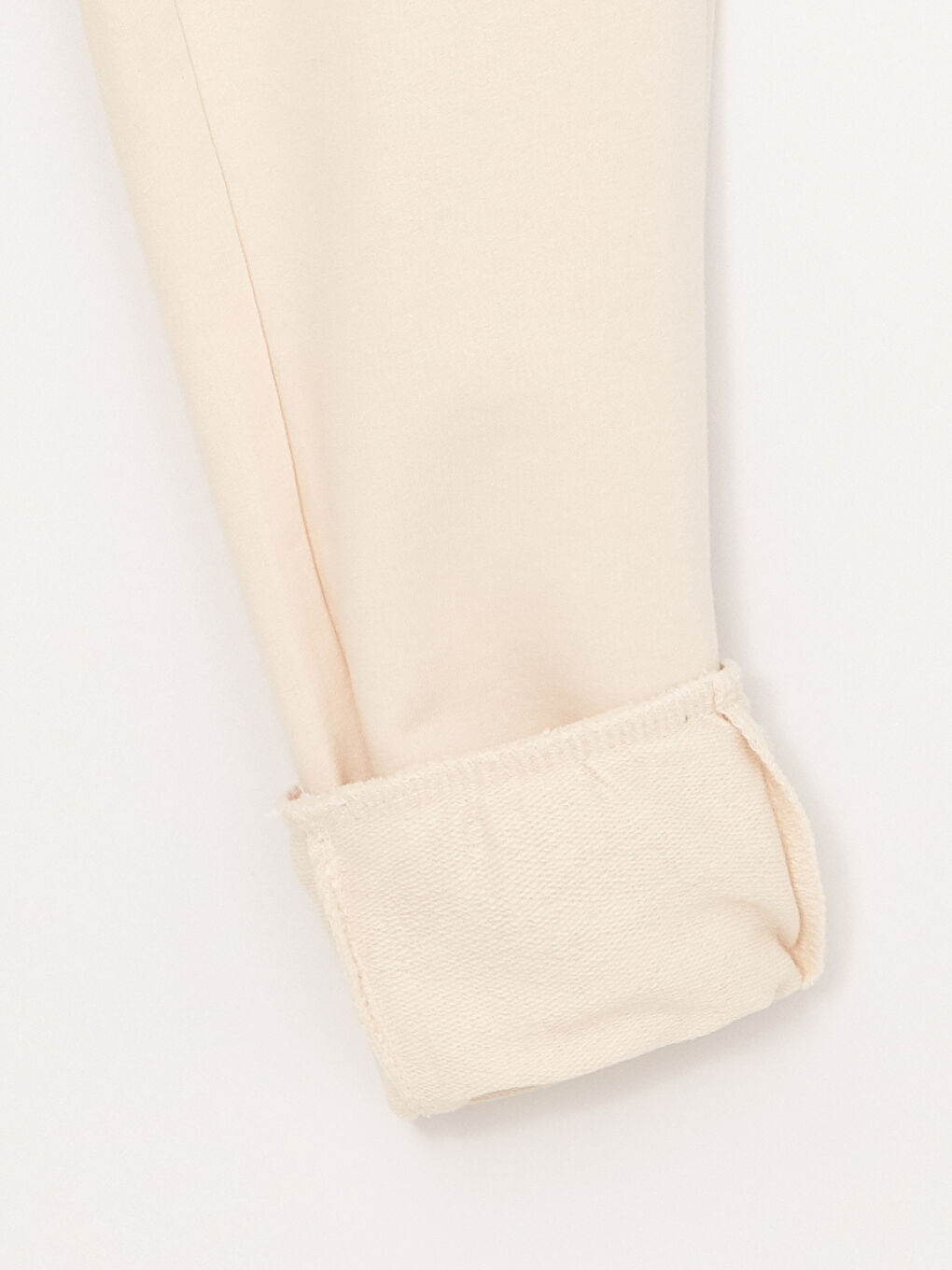 Bej Beli Lastikli Basic Erkek Çocuk Jogger Eşofman Altı-2