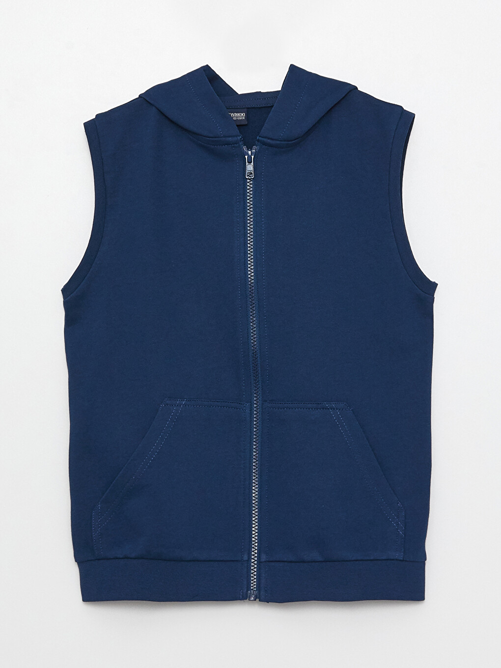 Hooded Basic Boy Zippered Vest