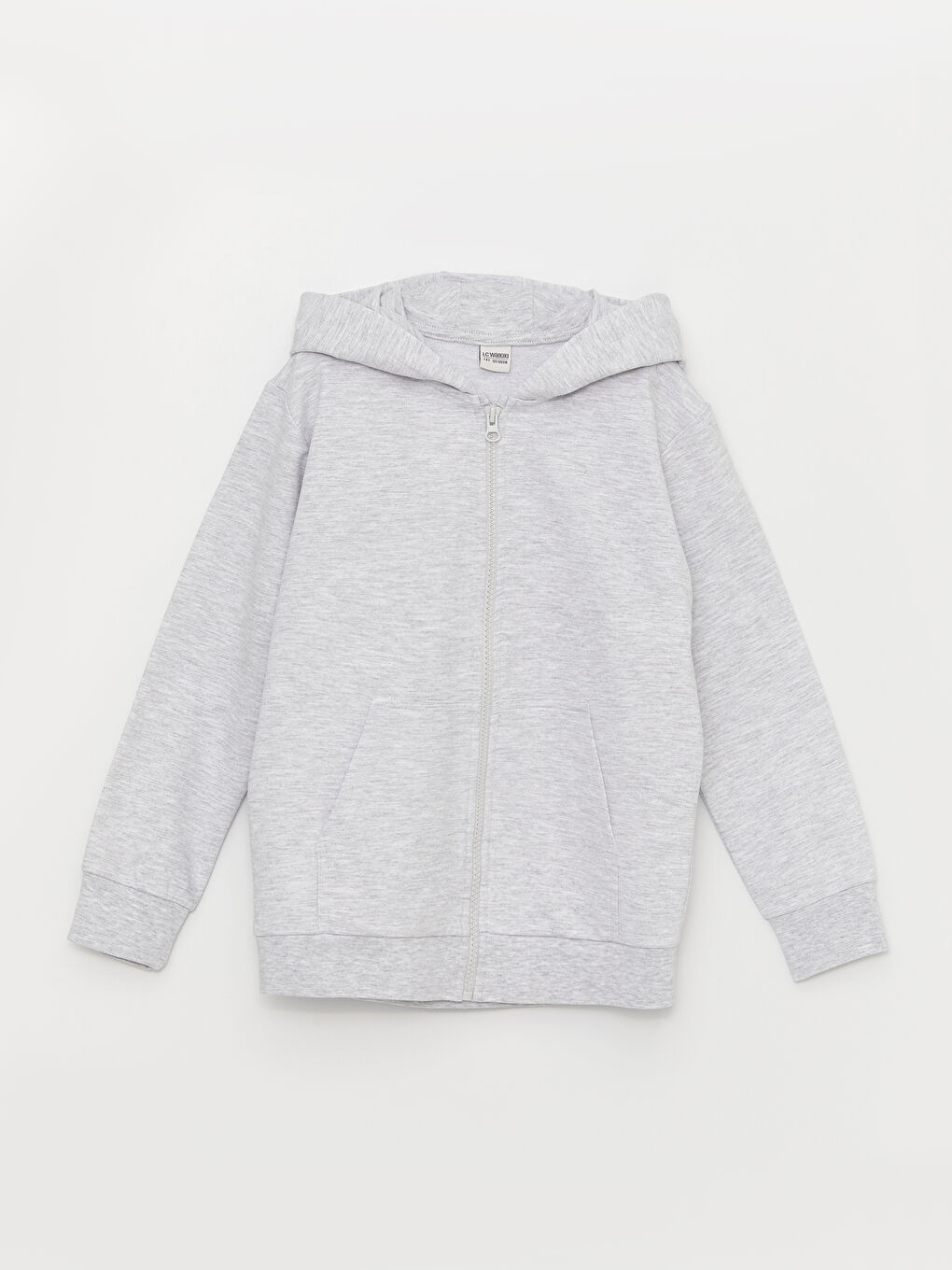LCW Kids Hooded Basic Long Sleeve Boys' Zippered Sweatshirt -S31379Z4-LAK