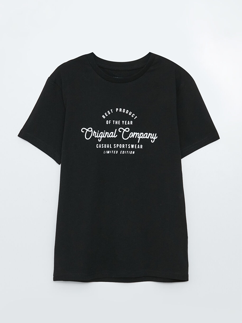 Crew Neck Printed Short Sleeve Boys' T-Shirt -S31382Z4-CVL