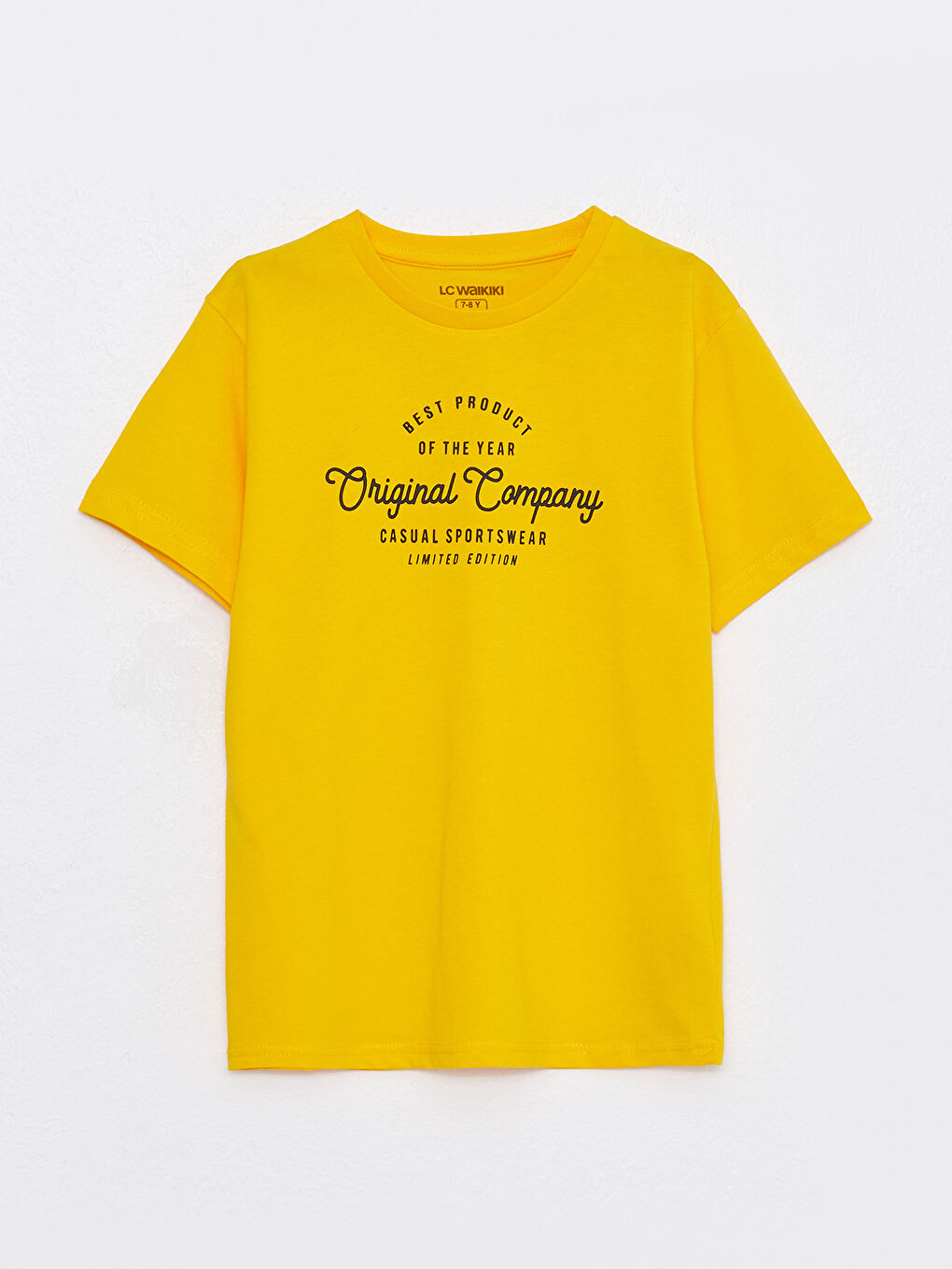 Crew Neck Printed Short Sleeve Boys' T-Shirt