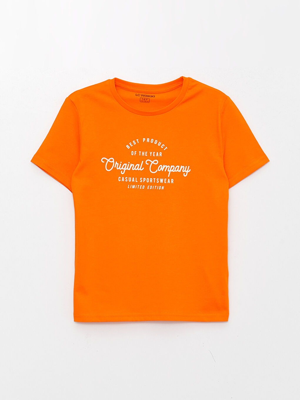 Crew Neck Printed Short Sleeve Boys' T-Shirt