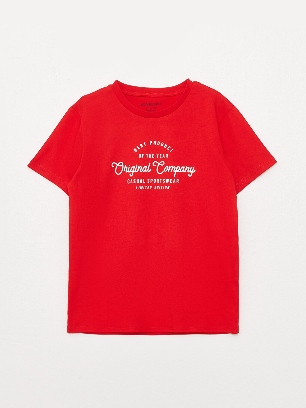 Crew Neck Printed Short Sleeve Boys' T-shirt