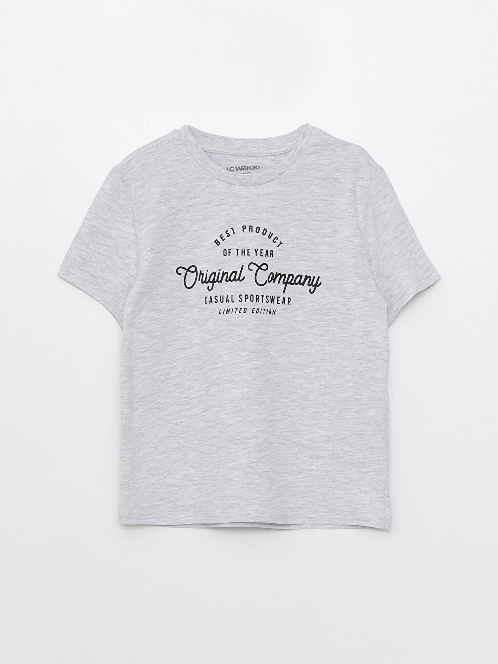 Crew Neck Printed Short Sleeve Boys' T-Shirt -S31382Z4-LAK