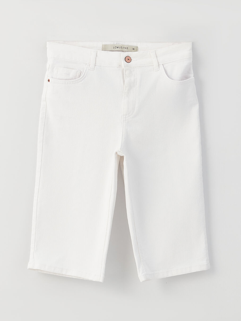 Normal Waist Slim Fit Women's Jean Shorts -S31388Z8-844