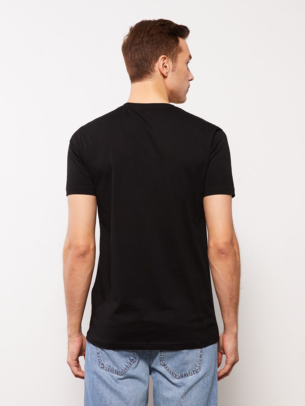 LCWAIKIKI كلاسيك تیشێرت یاخەی V قۆڵ کورت جێرسی بۆ پیاوان -S31398Z8-CVL