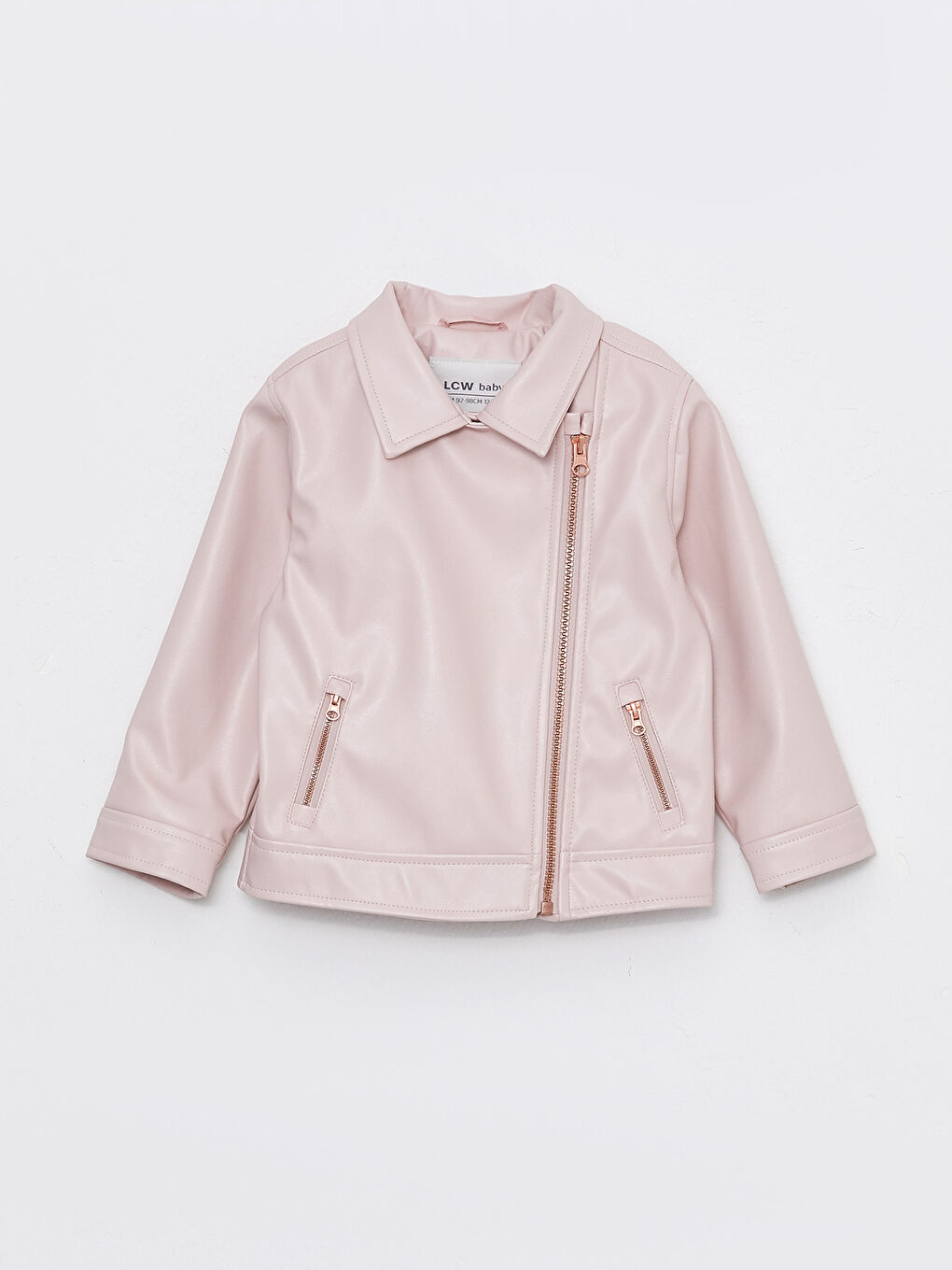 Jachetă din piele ecologică pentru bebeluși fete-4