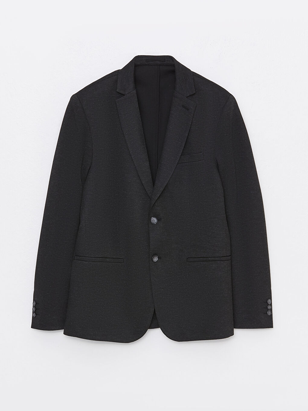 Siyah Dar Kalıp Erkek Blazer Ceket-5