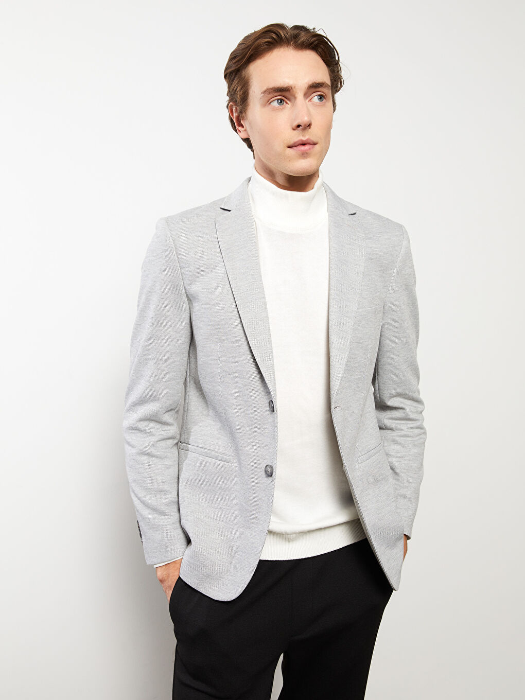 Slim Fit Men's Blazer Jacket-3