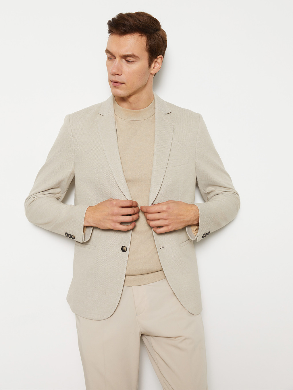 thumbnail image 2 of Indumentum Men's Slim Fit Blazer Jacket IJS-101 – Perfect For Business, Parties & Travel 2 of 4