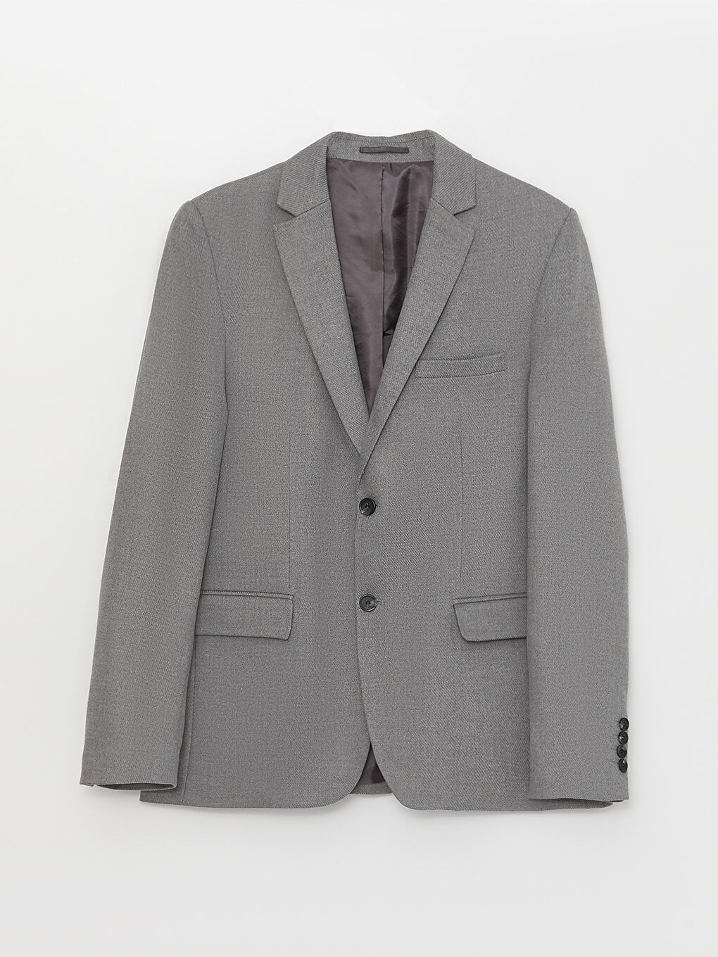 LCWAIKIKI Classic Gri Standart Kalıp Erkek Blazer Ceket - 5