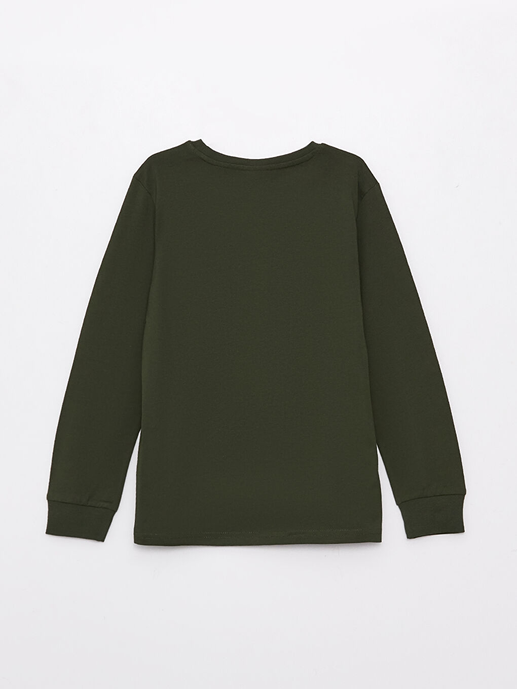 Футболка с круглым вырезом, с принтом, с длинным рукавом, для мальчиков-1