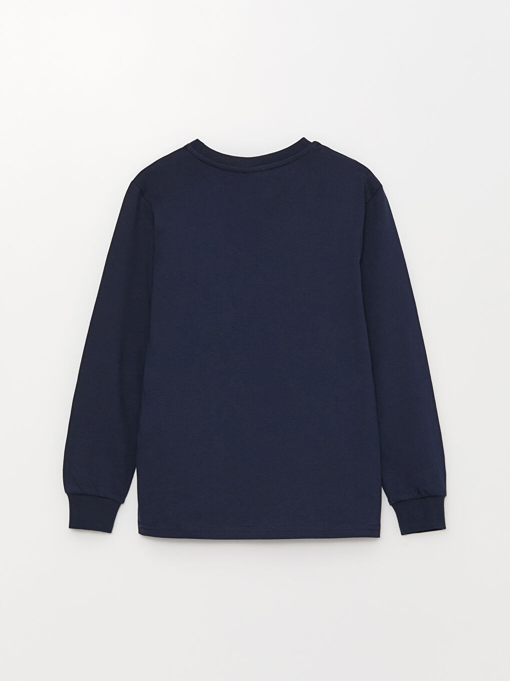 Crew Neck Printed Long Sleeve Boys' T-Shirt-1