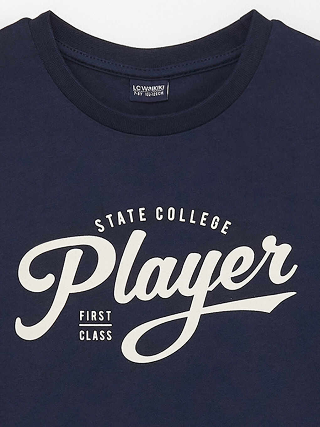 Crew Neck Printed Long Sleeve Boys' T-Shirt-2