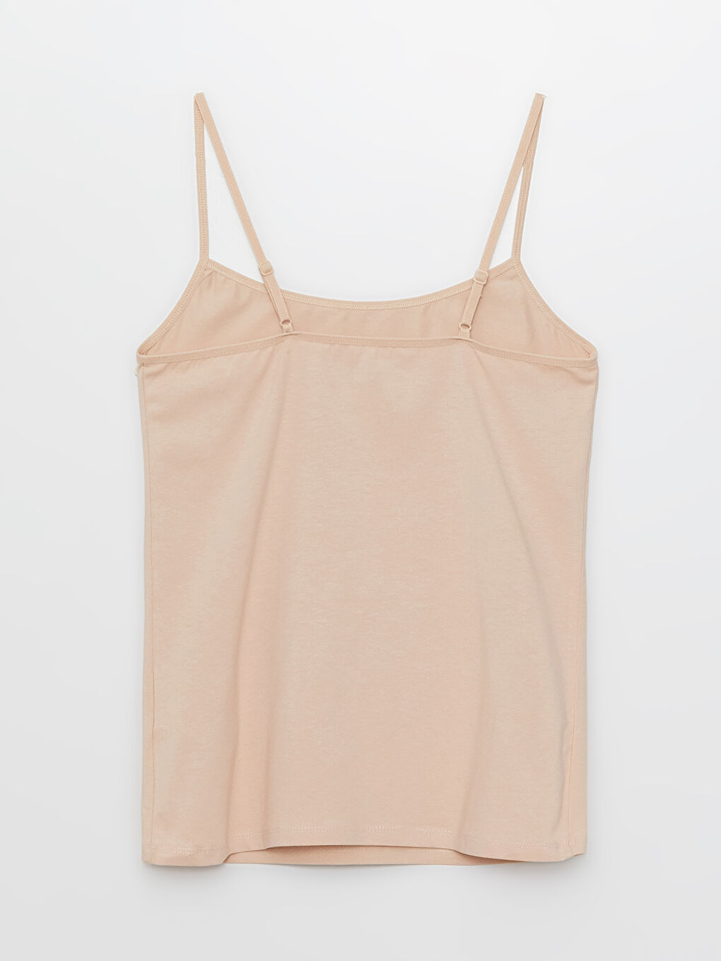 Pembe Kadın U Yaka Askılı Düz Atlet-5