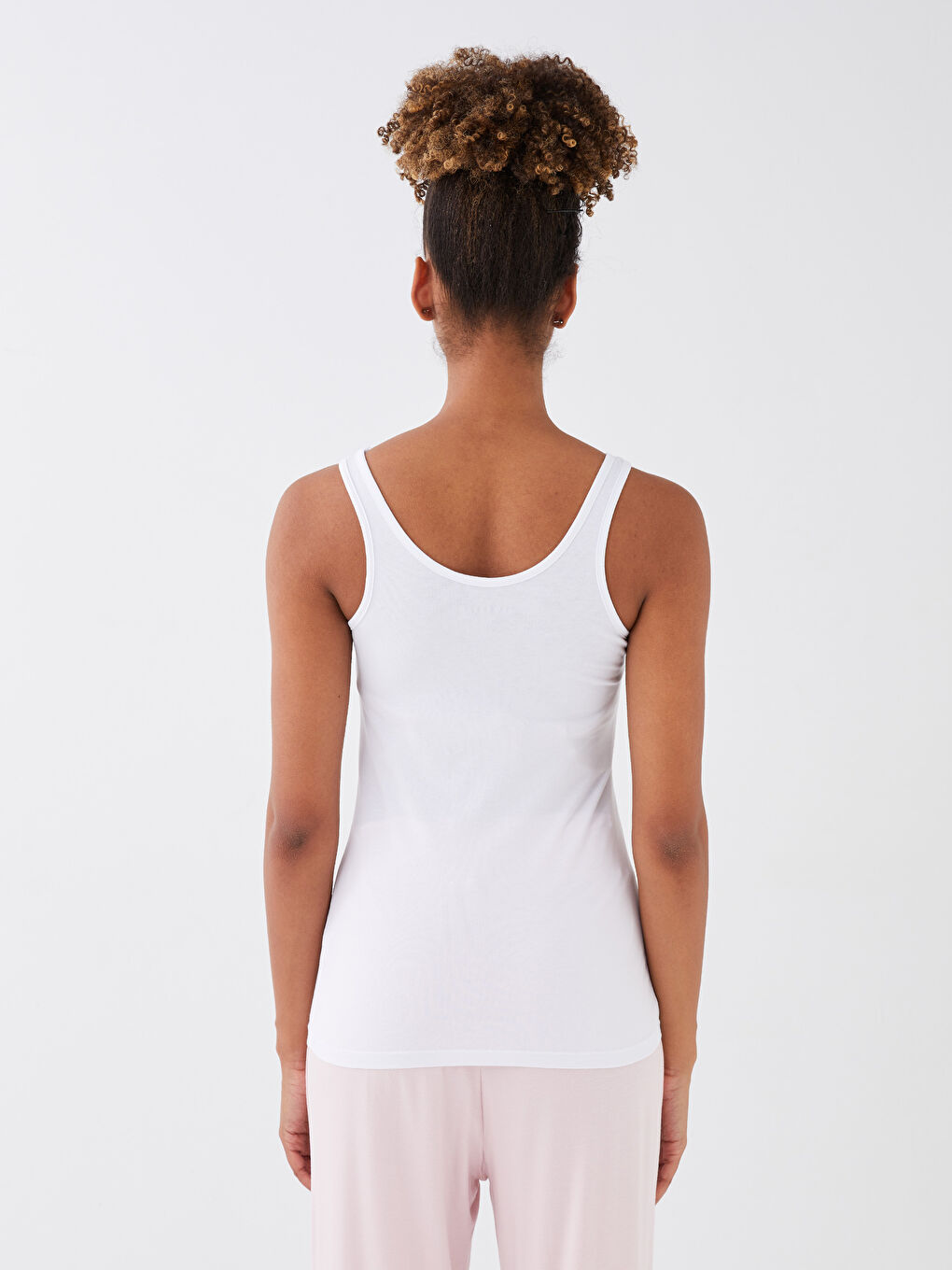 U Neck Plain Strappy Women's Tank Top -S31445Z8-FFB